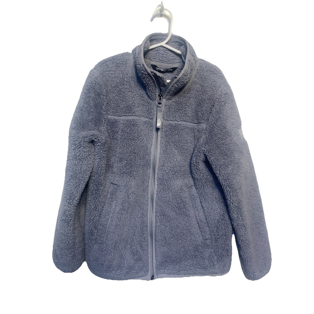 The North Face Girls Campshire Full Zip Fleece Gray Size S 7/8 Thick Pile